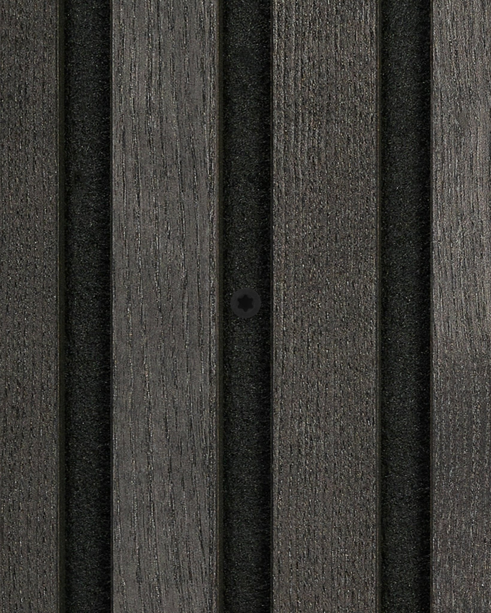 WoodUpp black monteringsskruvar, 100 st., för säker montering av Akupanel akustikpaneler och en modern, texturerad nordisk väggfinish.